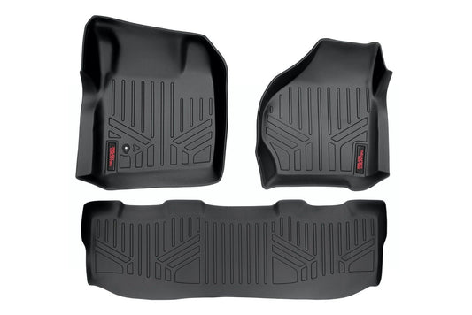 Floor Mats | FR & RR | Crew Cab | Ford F-250/F-350 Super Duty 2WD/4WD (99-07) Rough Country