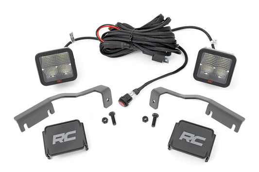 LED Light Kit | Ditch Mount | 2" Spectrum Pair | Spot | Nissan Frontier (22-24) Rough Country