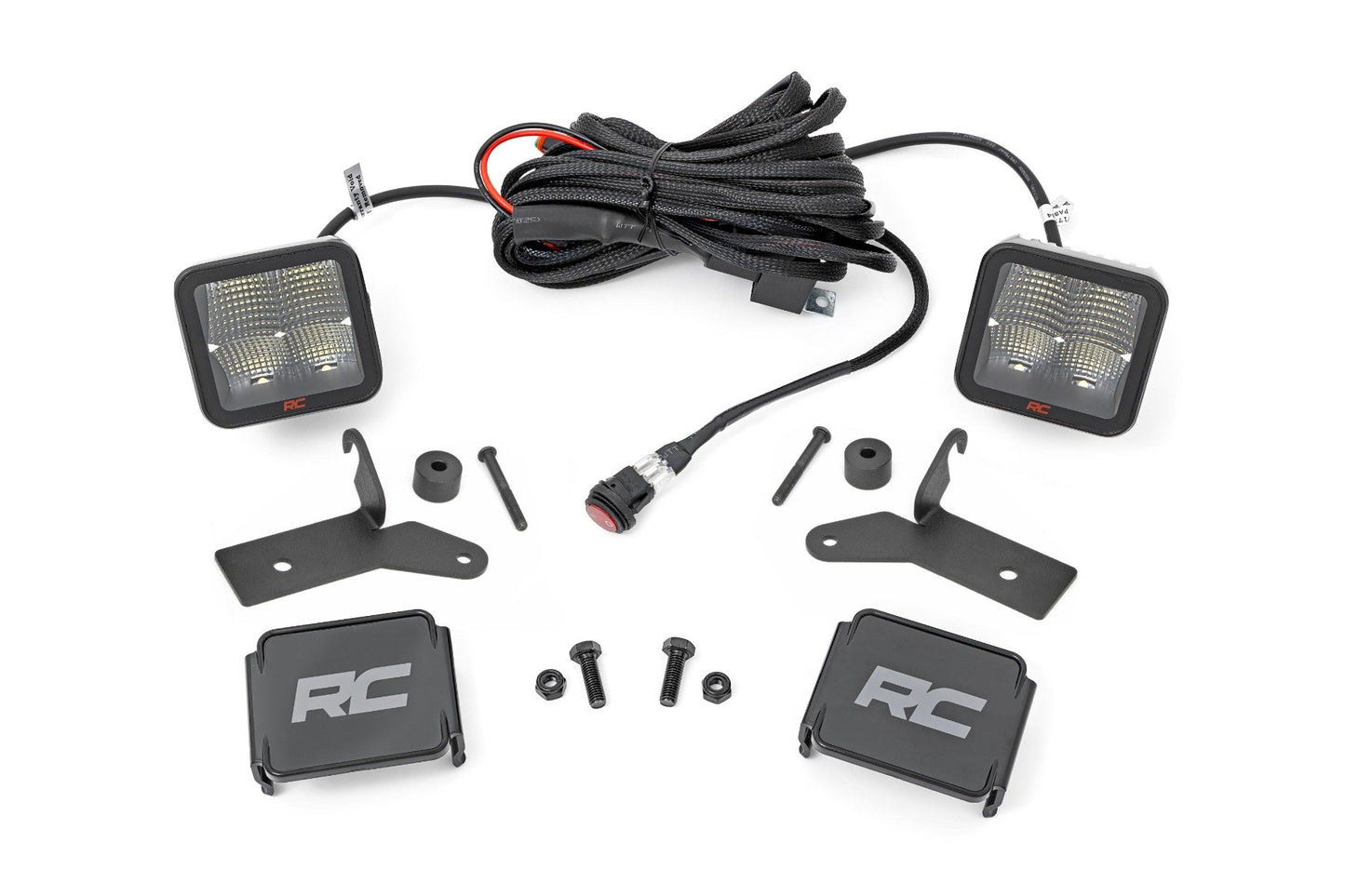 LED Light Kit | Hinge Mount | 2" Spectrum Pair | Jeep Gladiator JT/Wrangler JL (18-24) Rough Country