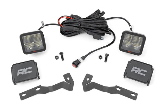 LED Light Kit | Ditch Mount | 2" Spectrum Pair | Spot | Toyota Tacoma (16-23) Rough Country