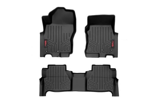 Floor Mats | FR & RR | Crew Cab | Nissan Frontier 2WD/4WD (2022-2024) Rough Country