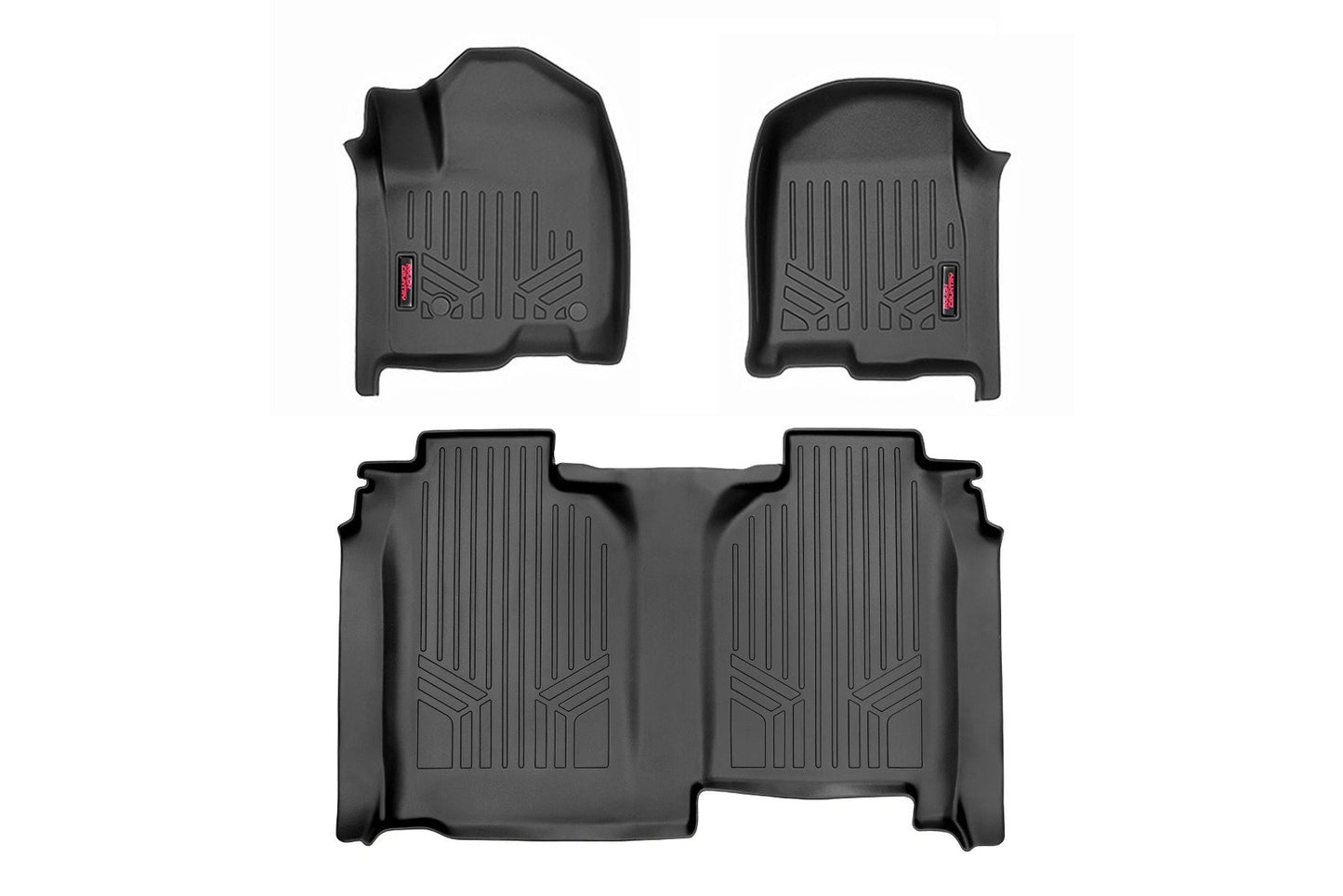 Floor Mats | F/R | FR Bucket | w/o Underseat Storage | Crew | Chevy/GMC 1500/2500HD/3500HD (19-25) Rough Country