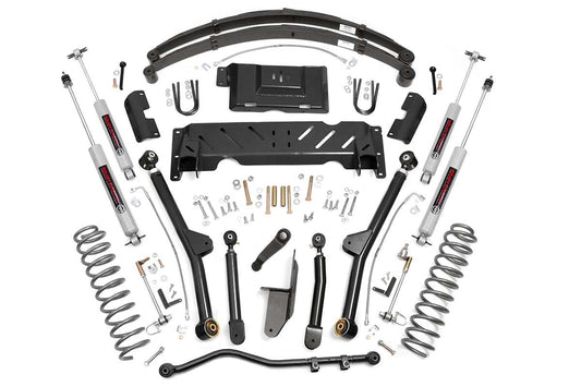 4.5 Inch Lift Kit | Long Arm | RR Leafs | NP242 | Jeep Cherokee XJ 4WD (84-01) Rough Country