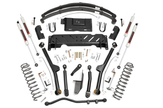 4.5 Inch Lift Kit | Long Arm | RR Leafs | NP242 | M1 | Jeep Cherokee XJ (84-01) Rough Country