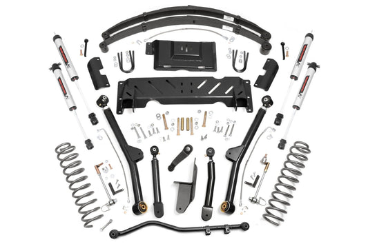 4.5 Inch Lift Kit | Long Arm | RR Leafs | NP242 | V2 | Jeep Cherokee XJ (84-01) Rough Country
