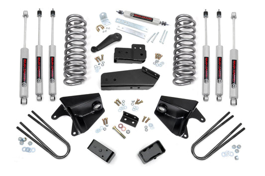 4 Inch Lift Kit | Quad Front Shocks | Rear Blocks | Ford Bronco 4WD (80-96) Rough Country