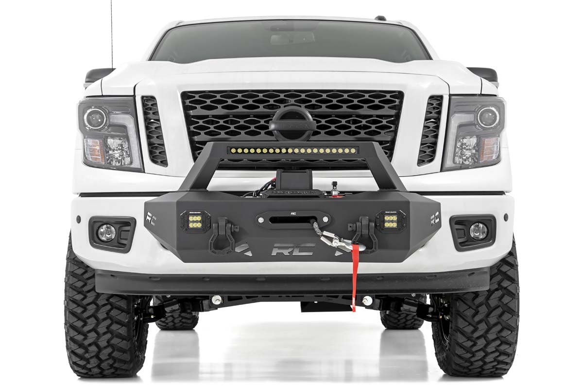 Exo Winch Mount System 16 20 Nissan Titan Rough Country Jeeperz Creeperz